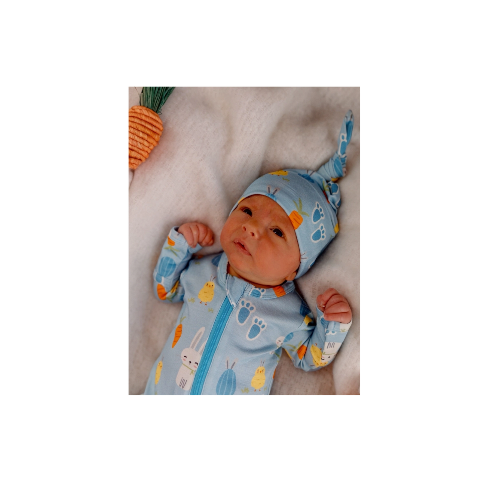 Blue Easter Bunny Beanie Hat