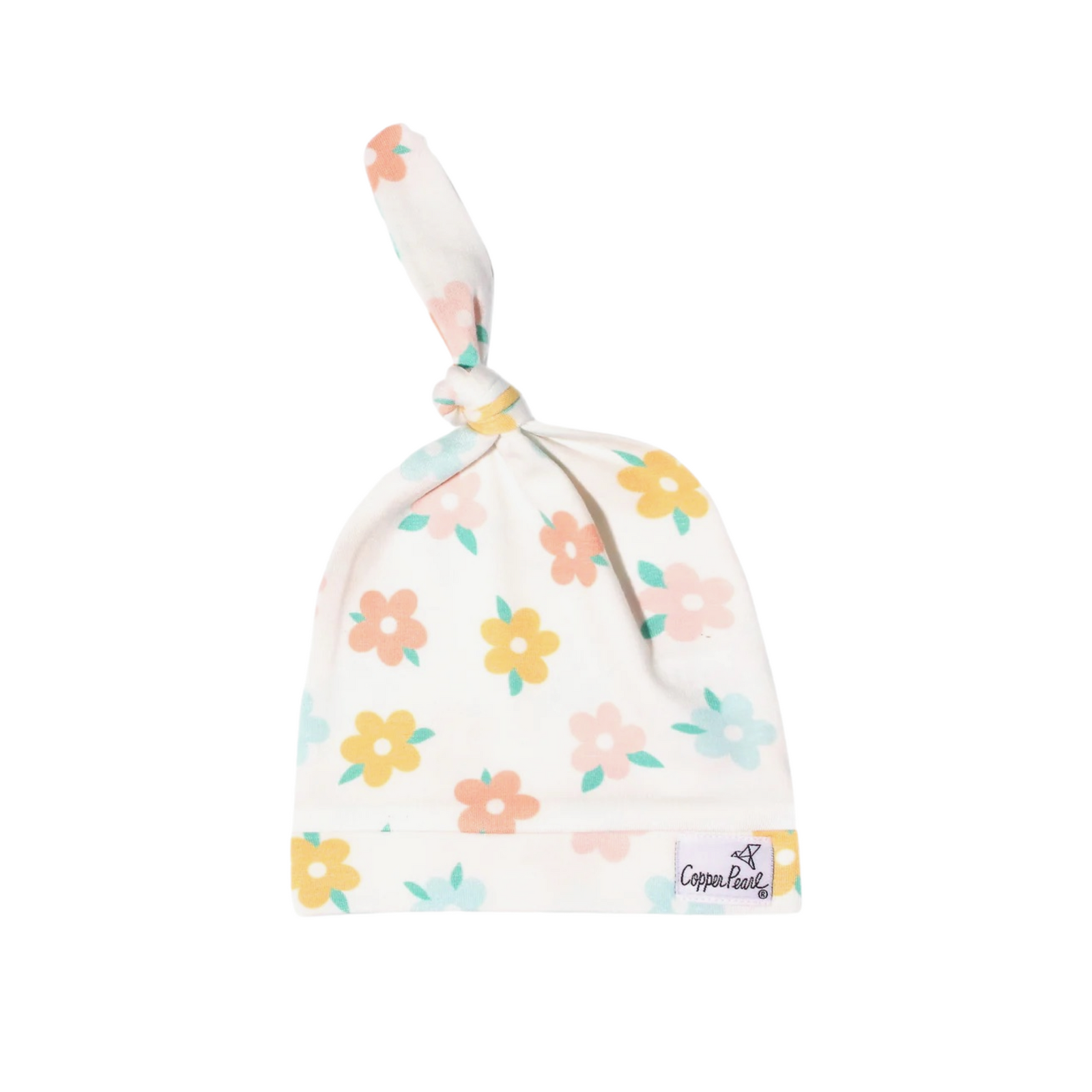 Cheery Daisy Top Knot Hat