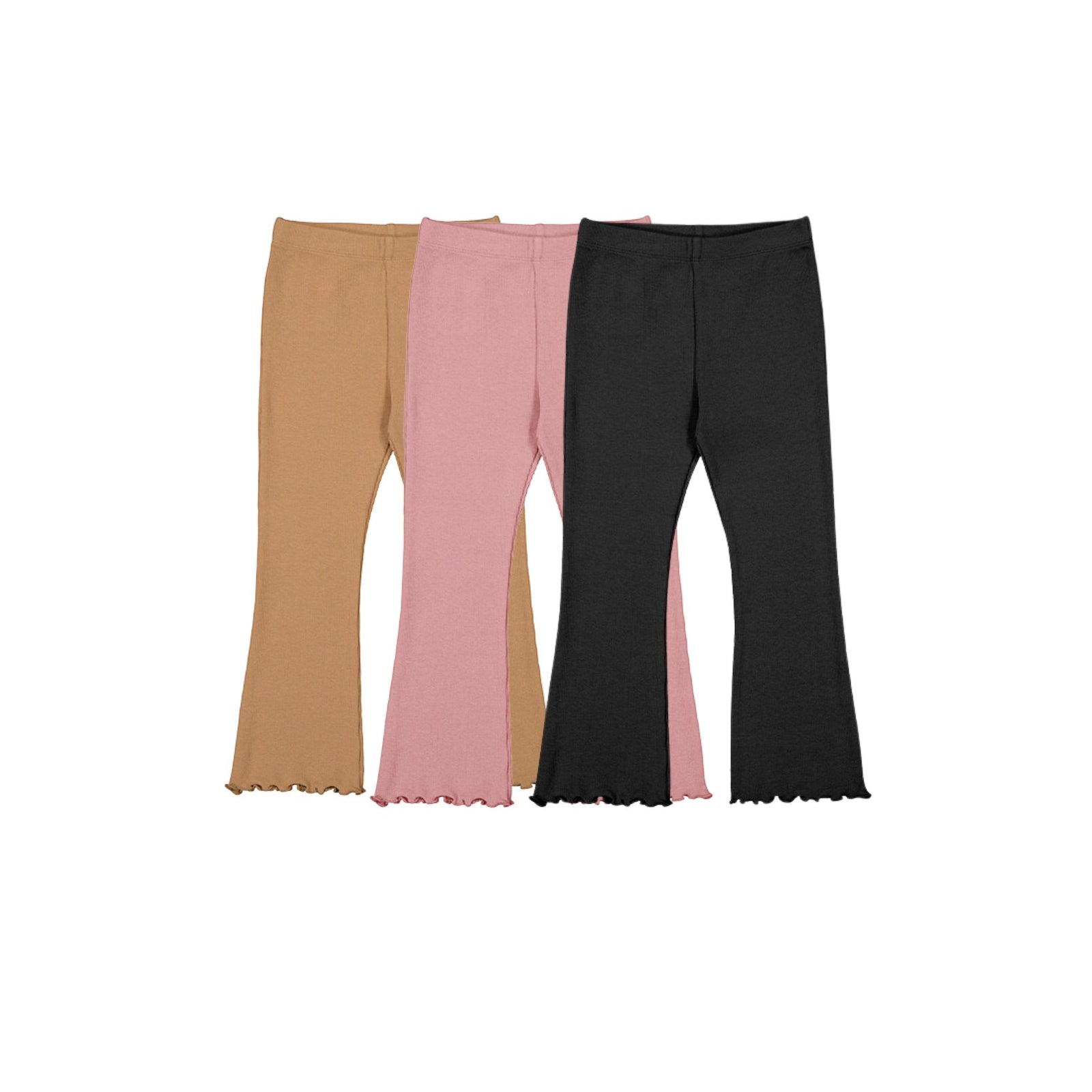 Girls’ Flared Ribbed Leggings