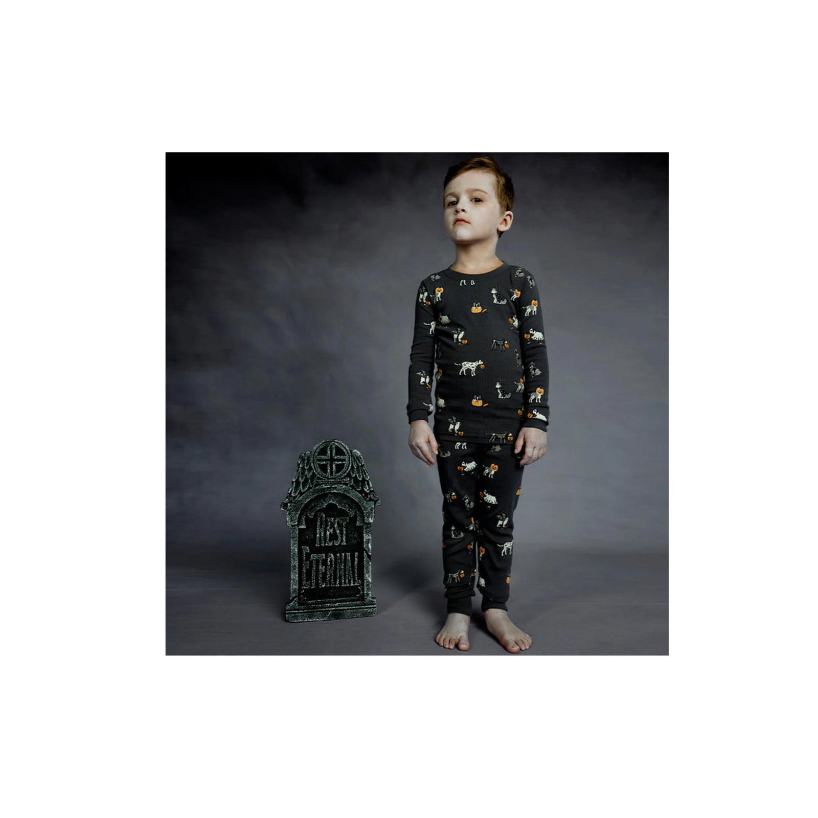 Howl-oween Print Pajama Set