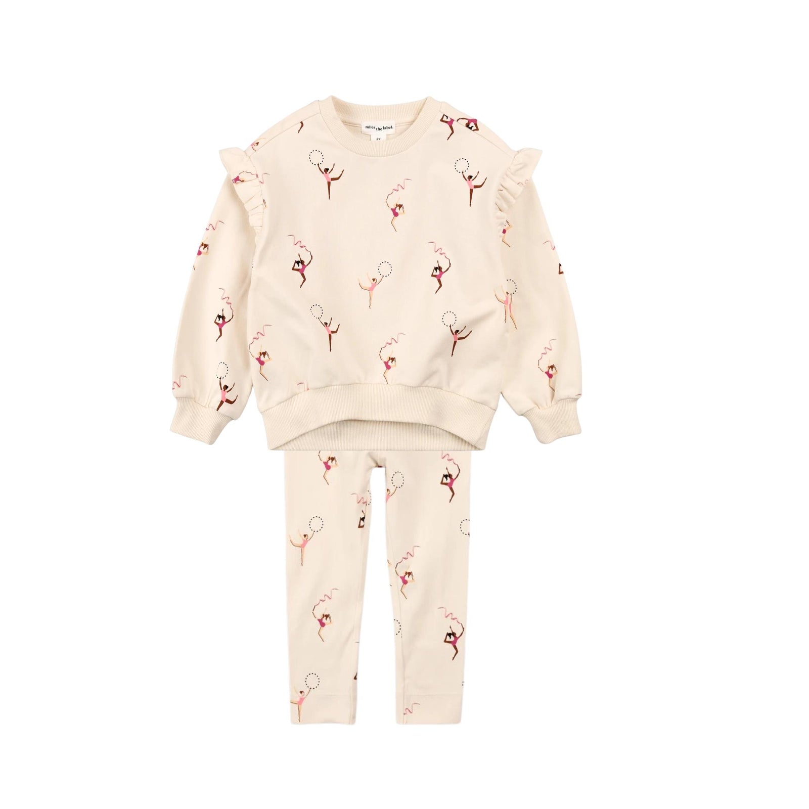 Gymnast Print On Birch Leggings