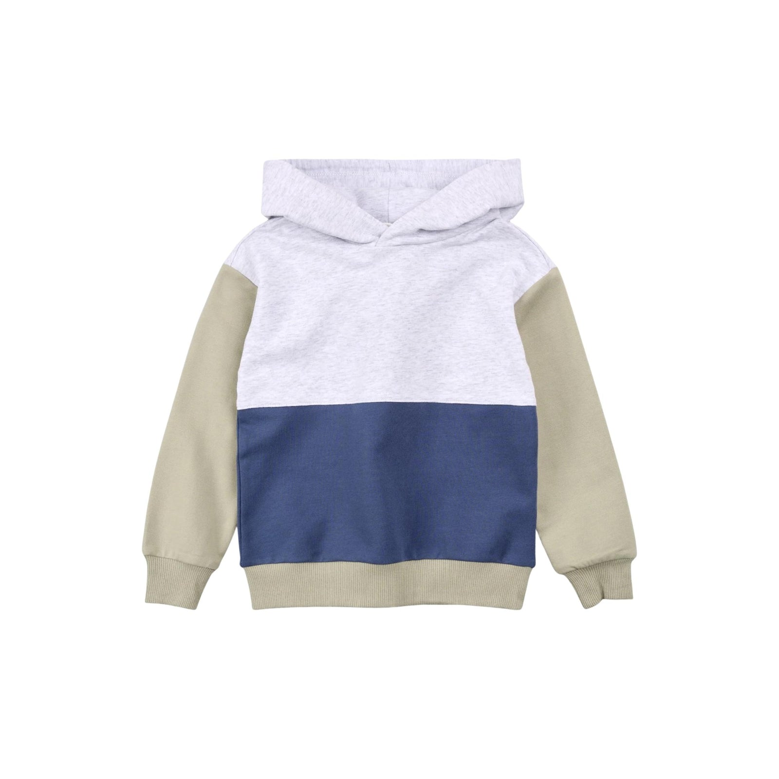 Miles Blue Color Blocked Hoodie