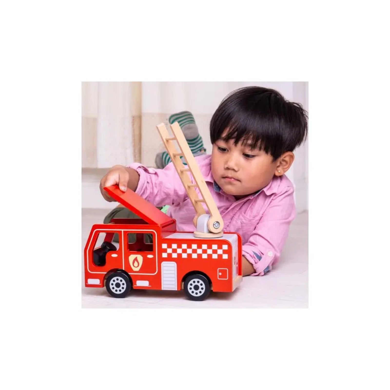 Wooden City Fire Engine Truck
