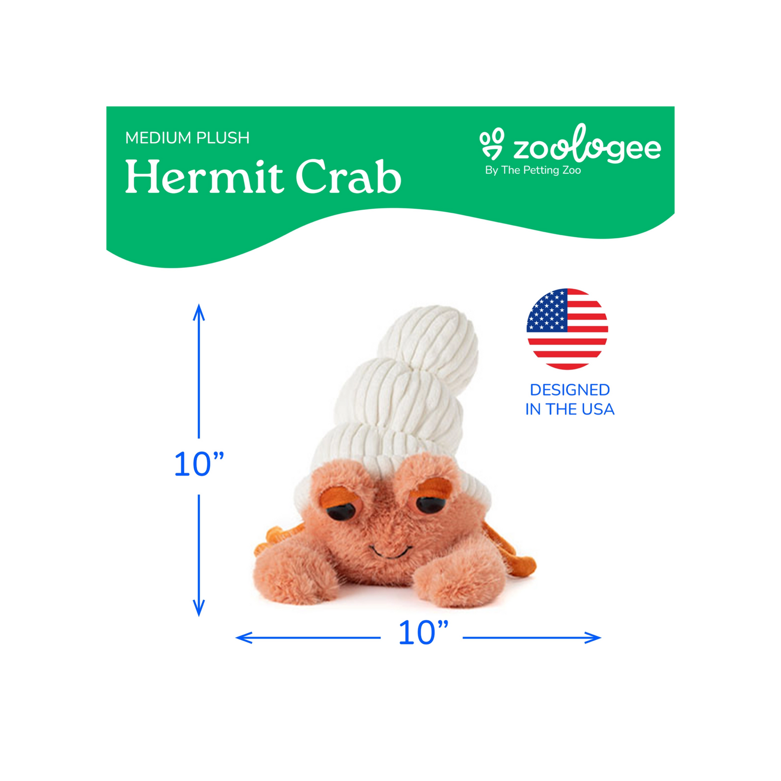 Fuzzlez Hermit Crab Plush