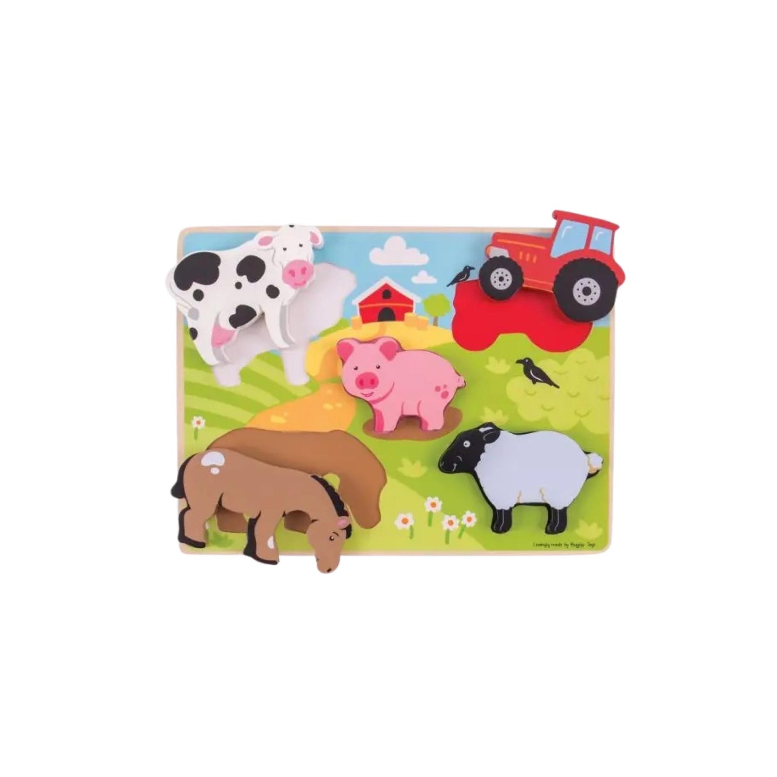 Chunky Lift Up Wooden Farm Puzzle