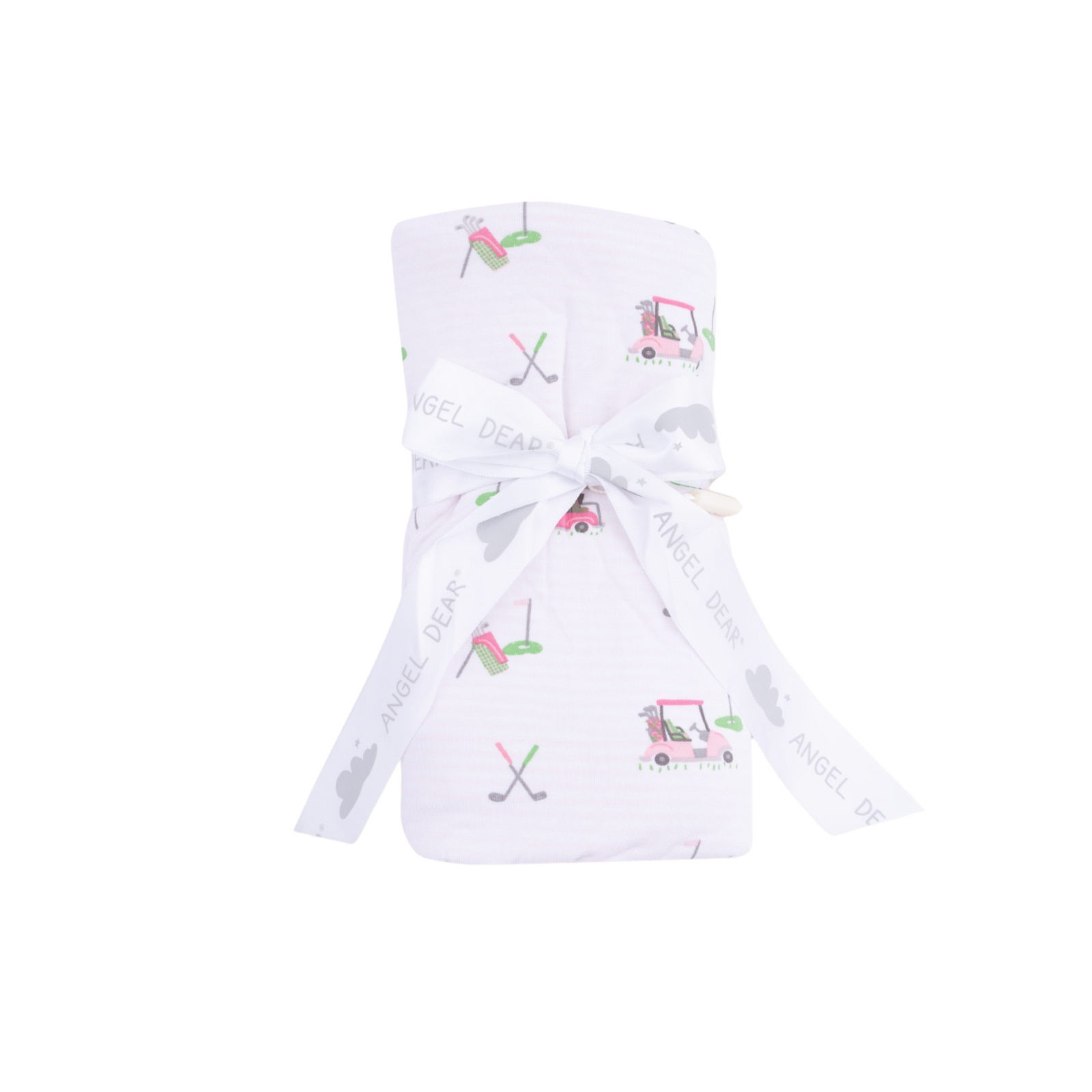 Golf Carts Pink Ruffle Blanket