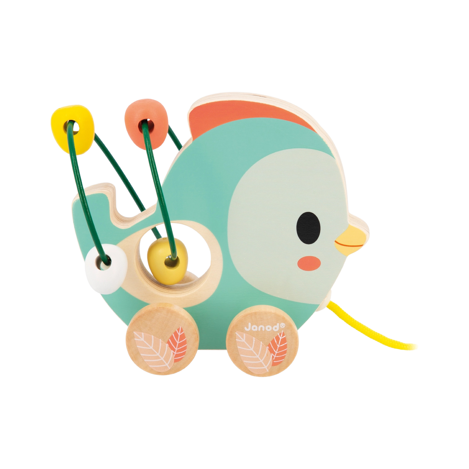 Pull-Along Wooden Animal Bead Maze Toddler Toy