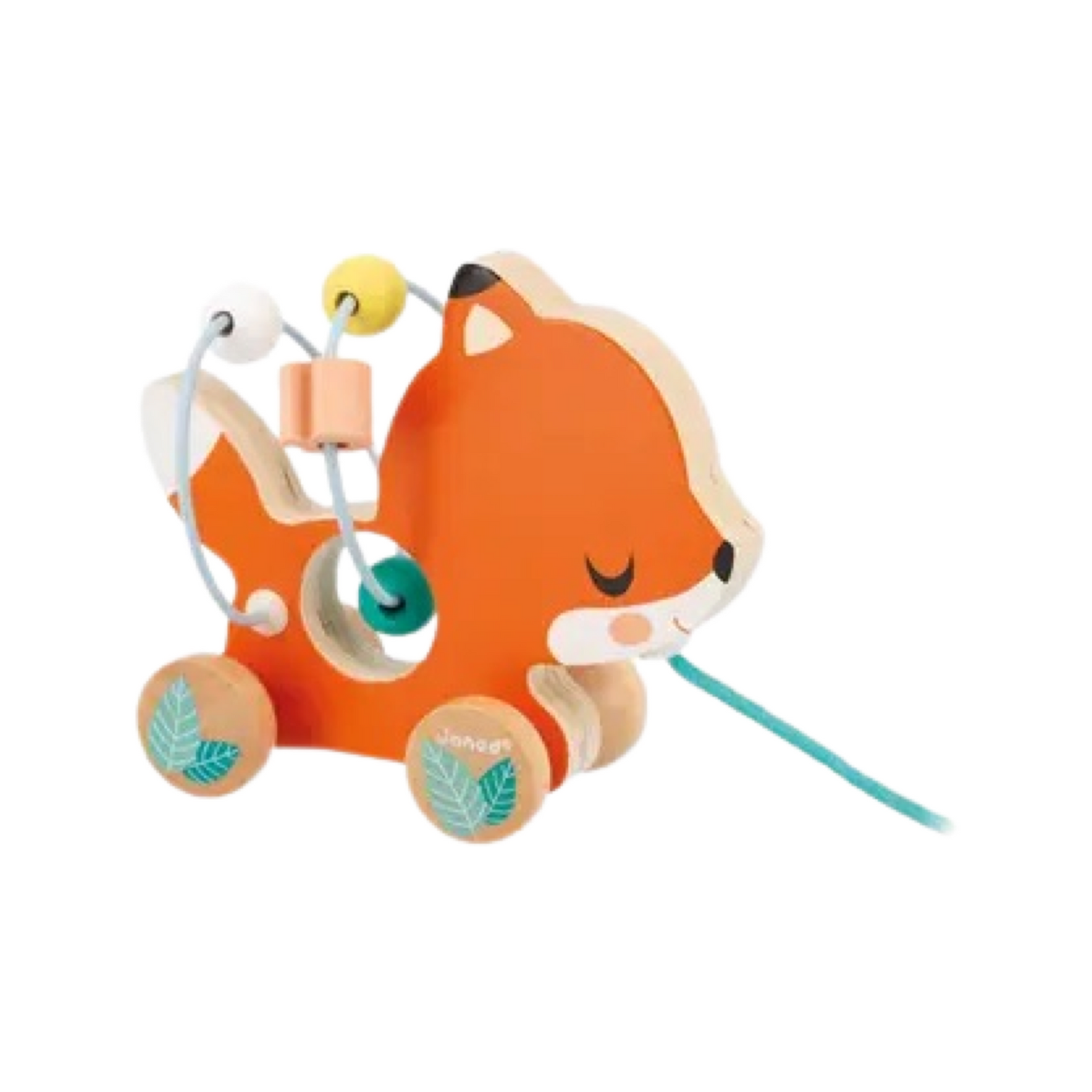 Pull-Along Wooden Animal Bead Maze Toddler Toy