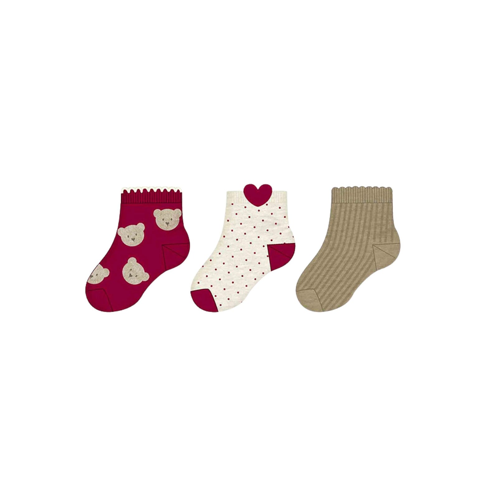 Girls’ 3-Piece Sock Sets