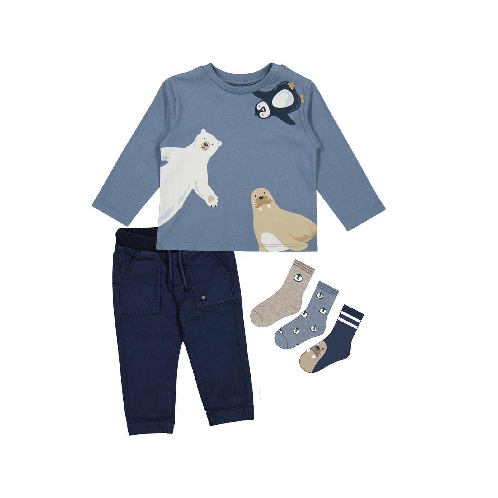 Baby Boy Navy Jogger Pant