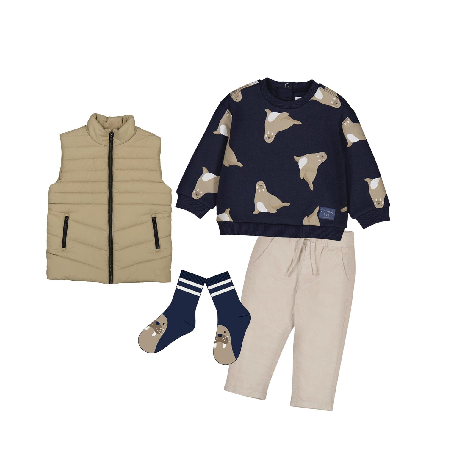 Navy Seal Print Sweatshirt