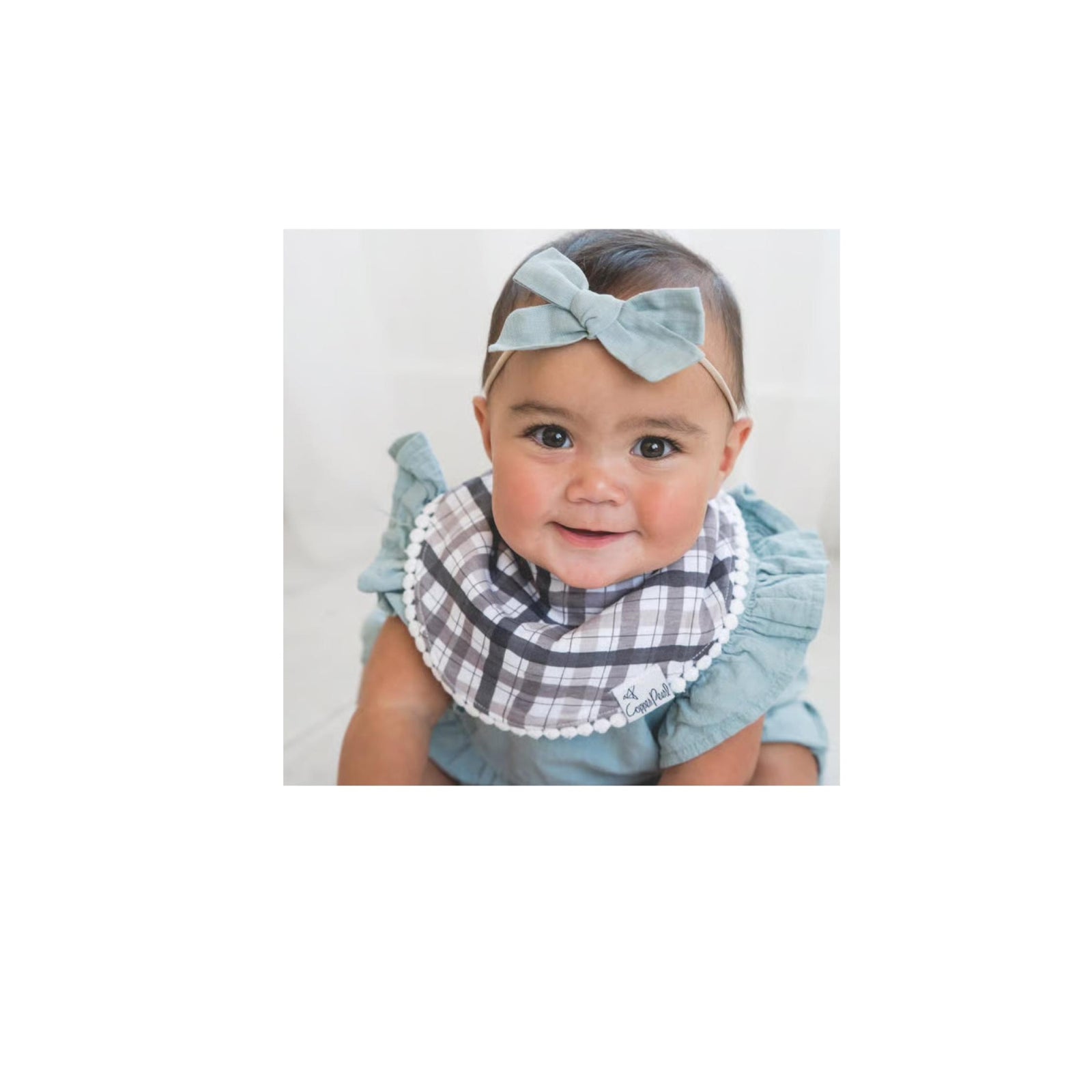 Hazel Bandana Fashioned Trim Bibs