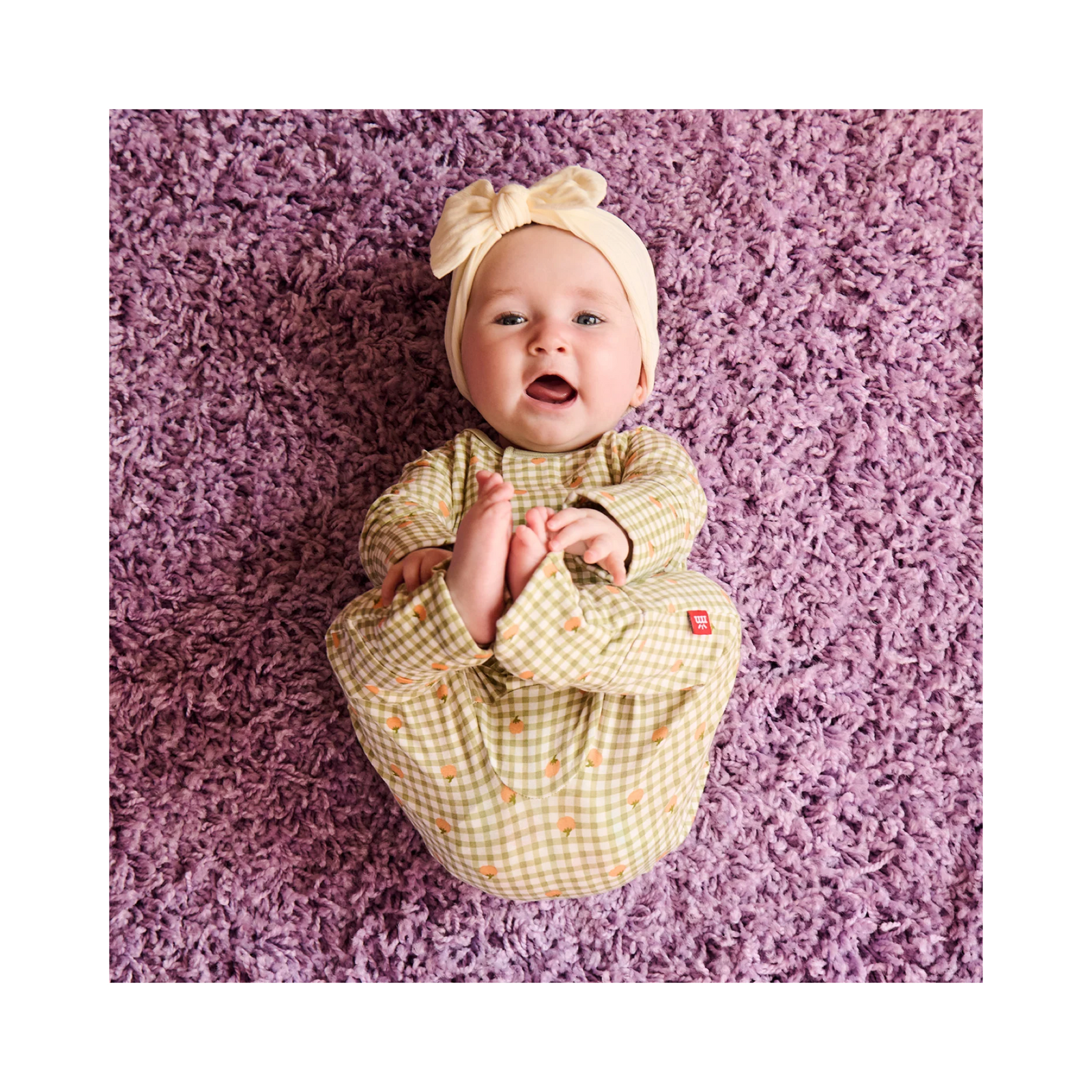 Pumpkin Plaid Magnetic Convertible Romper