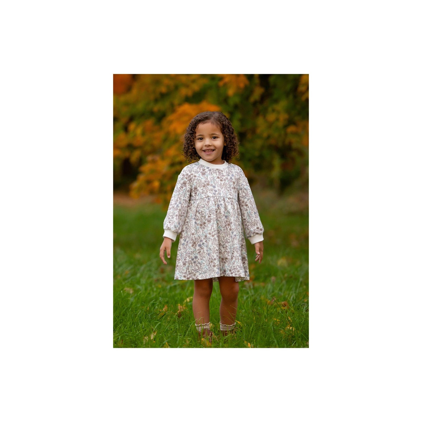 Meadow Floral Print Girls’ Dress