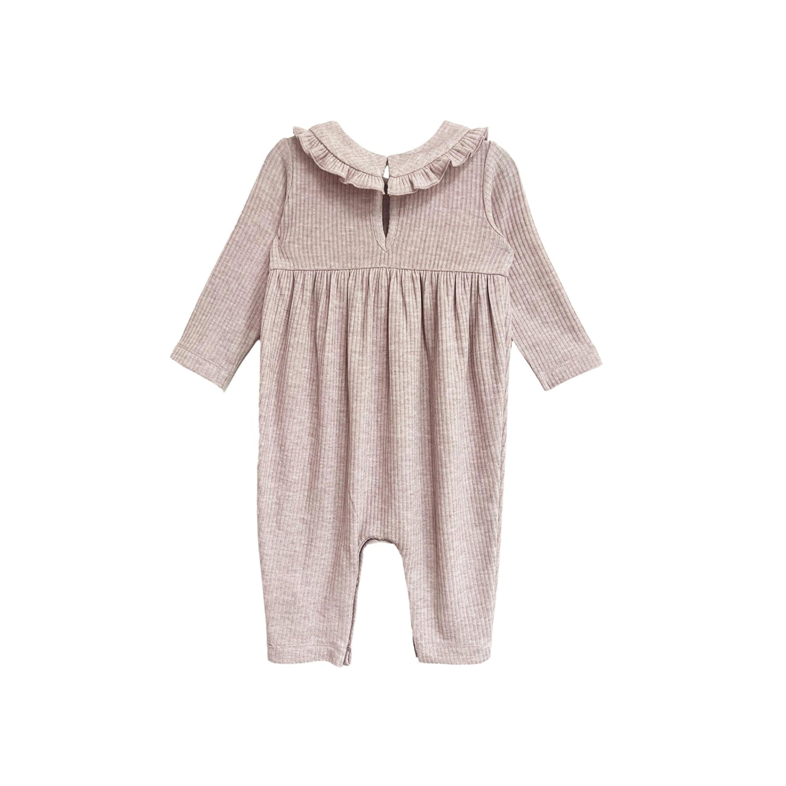 Pink Heather Baby Girl Romper