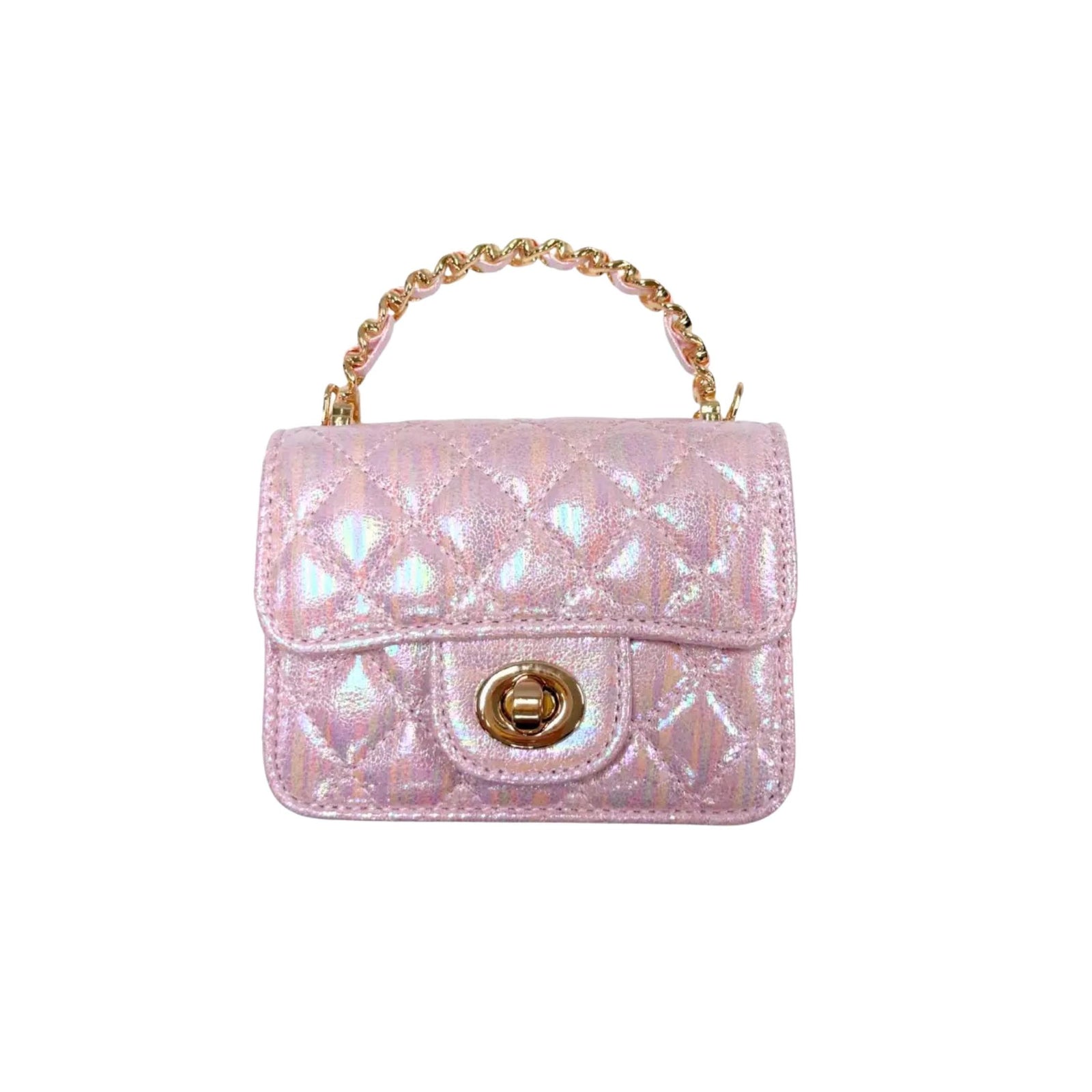 Shiny Quilted Purse