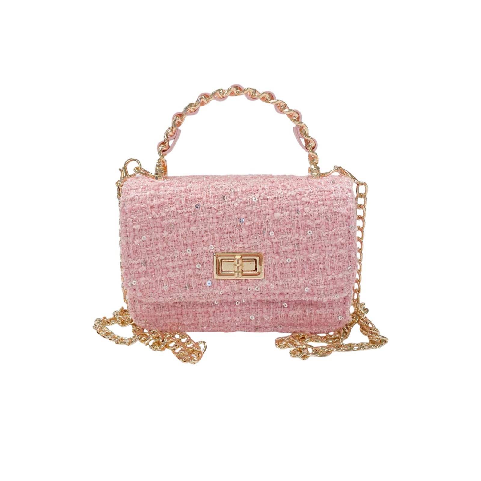 Tweed Sparkle Sequin Purse