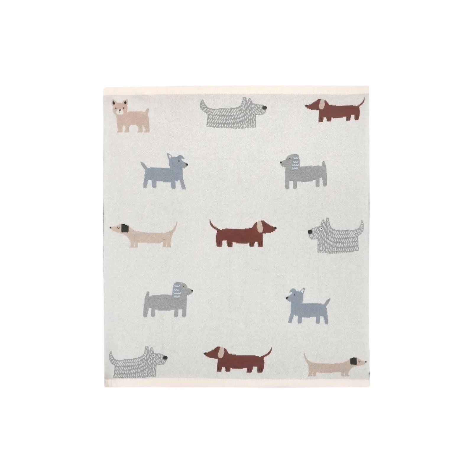 Buddy Dog Organic Jacquard Knit Blanket