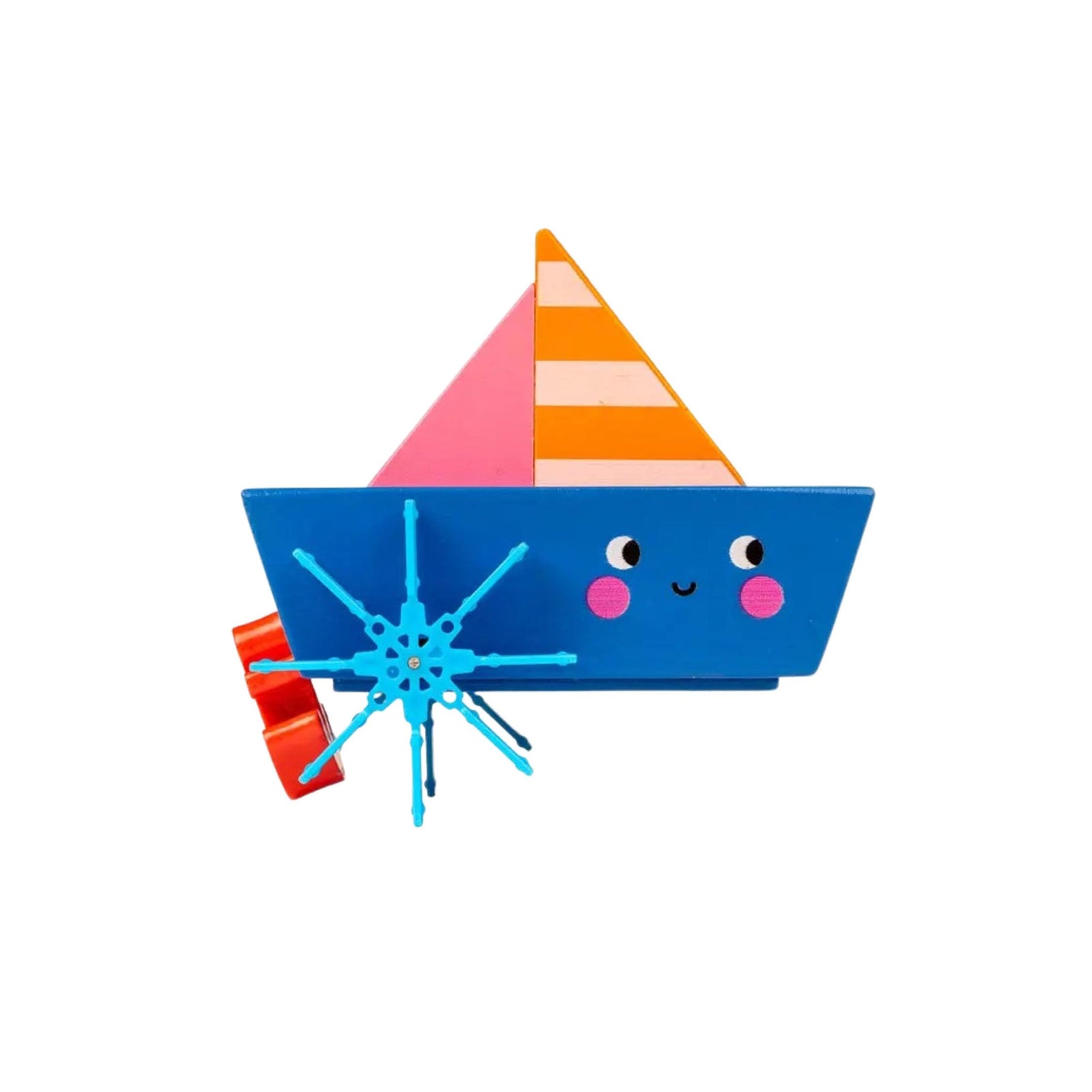 Wind-Up Wooden Toy Boat