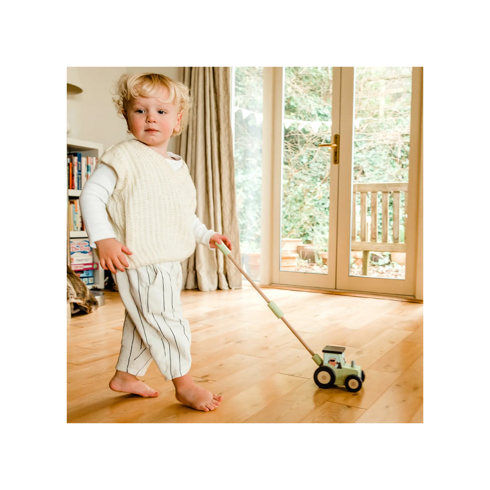 Tractor Wooden Push Along Toy