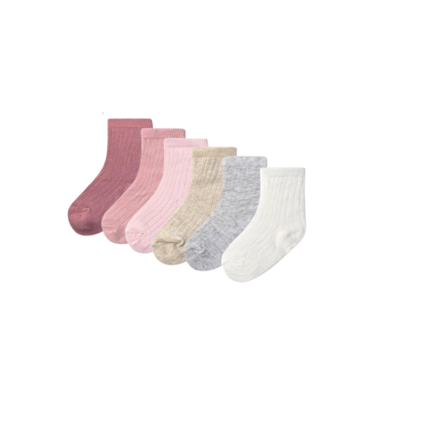 Layette Baby Socks - 6 Pack