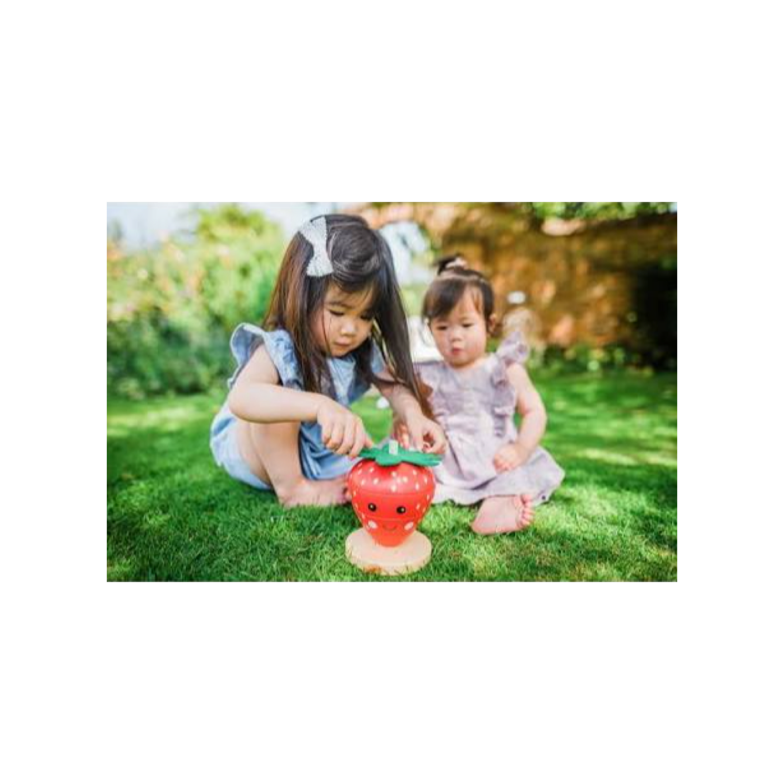 Strawberry Stacking Wooden Ring Toy