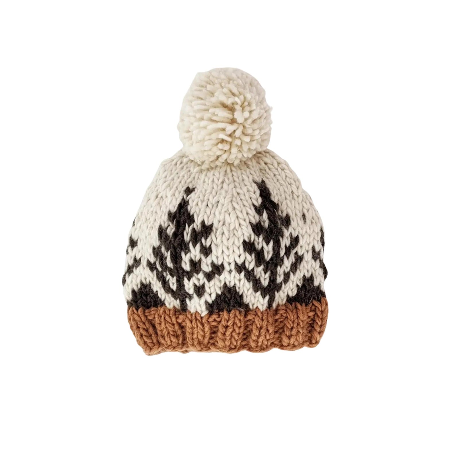 Forest Hand Knit Pom Hats