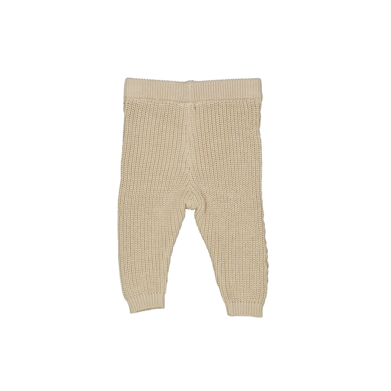 Knit Chunky Pants-Almond