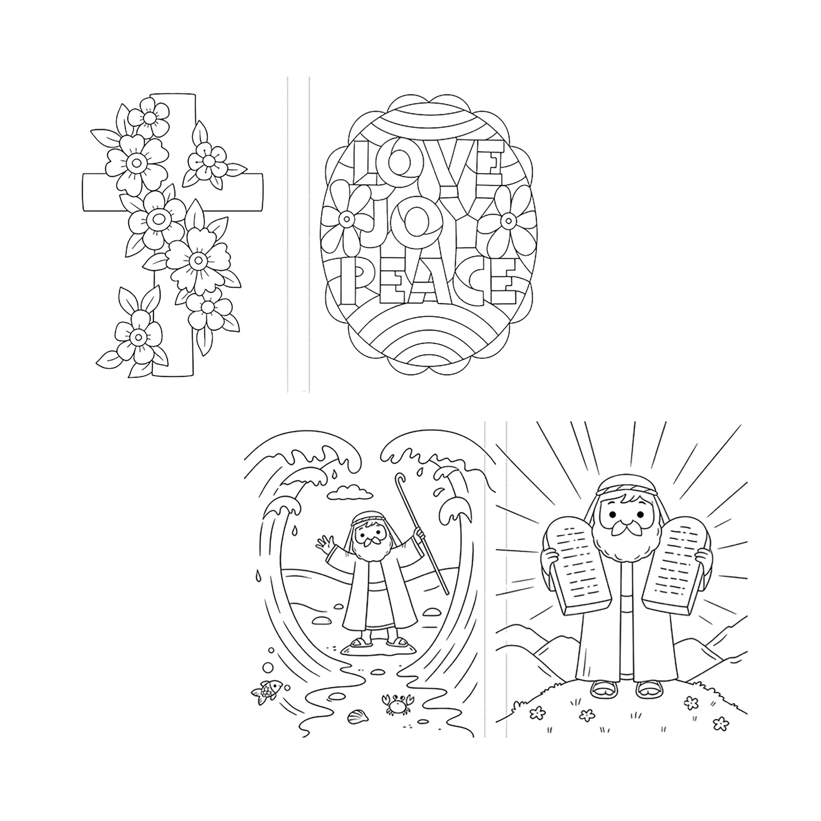 Children’s Bible Coloring Book with Stickers