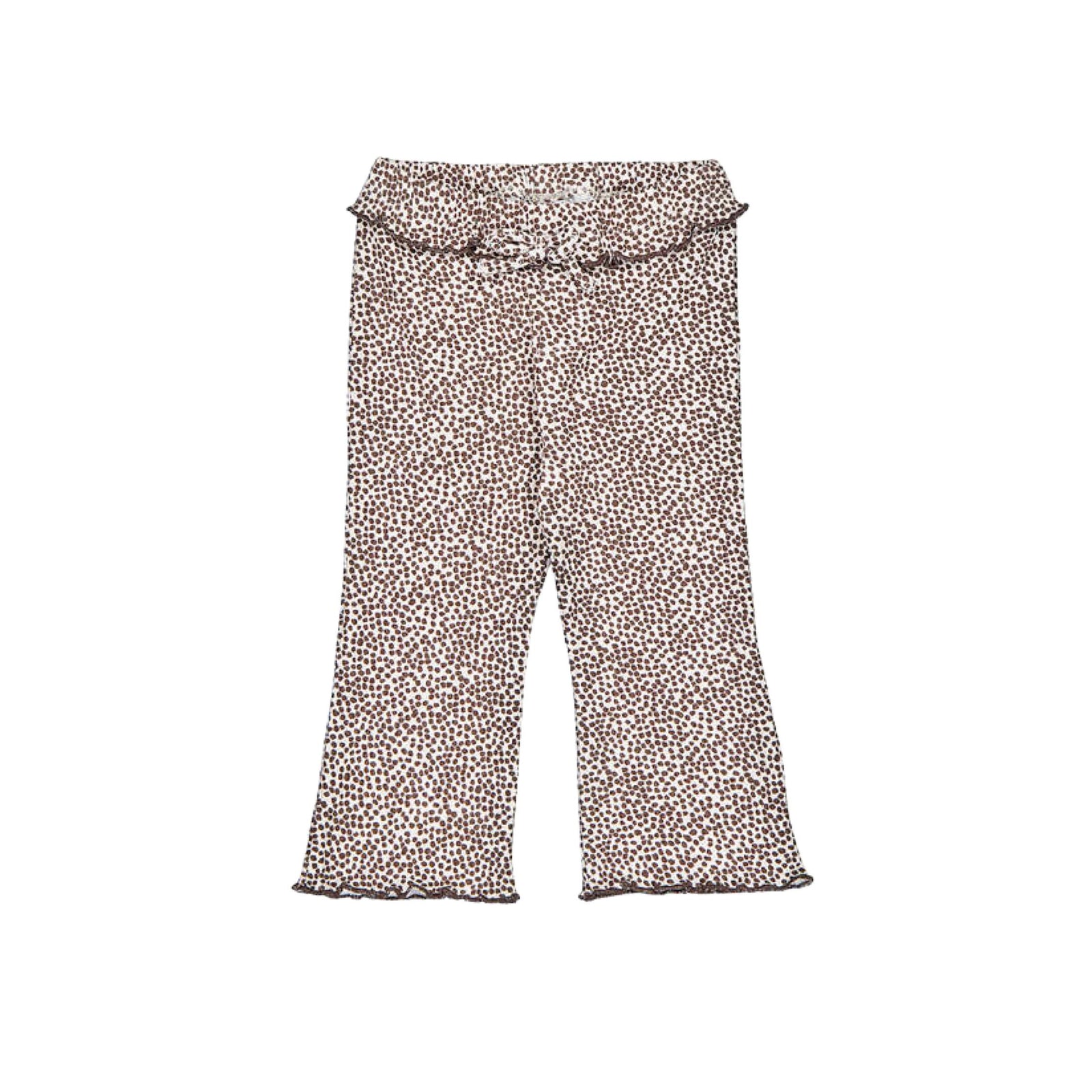 Leopard Print Ribbed Flare Leggings