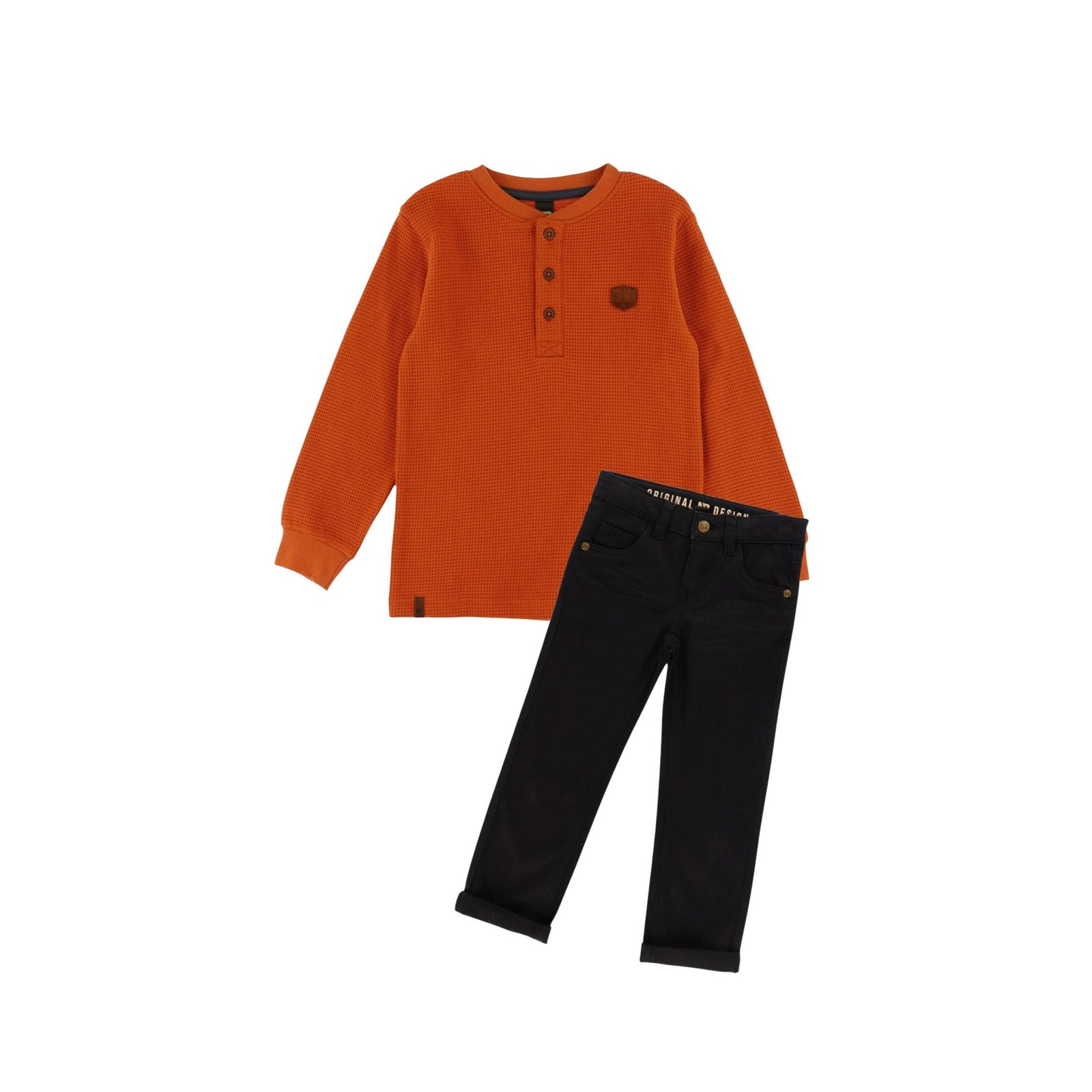 Boys Navy Twill Trousers