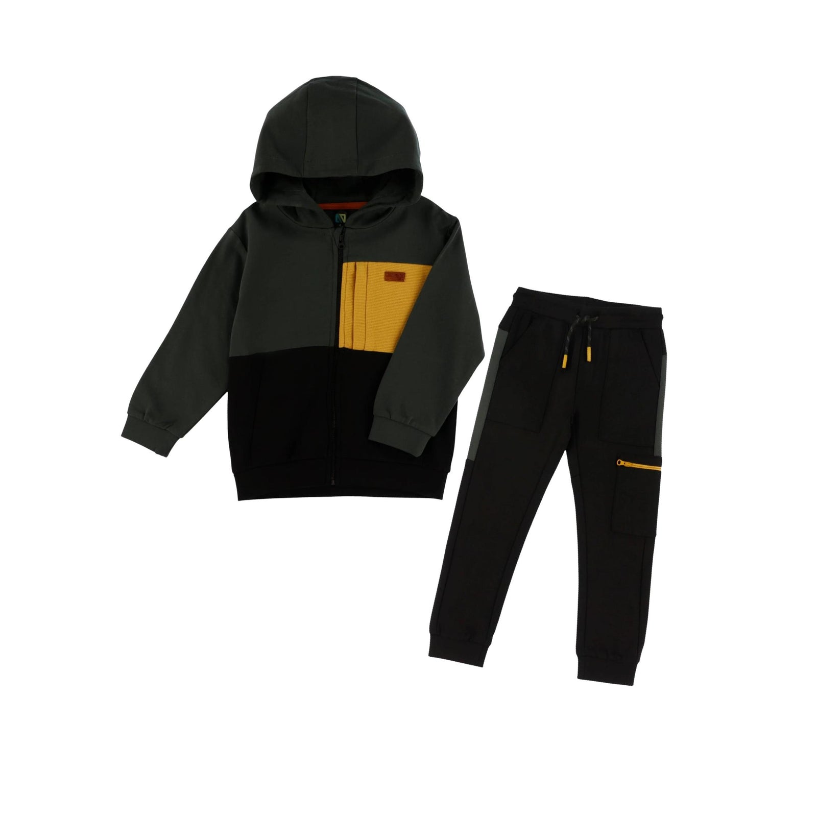 Boys’ Black Cotton Sweatpants