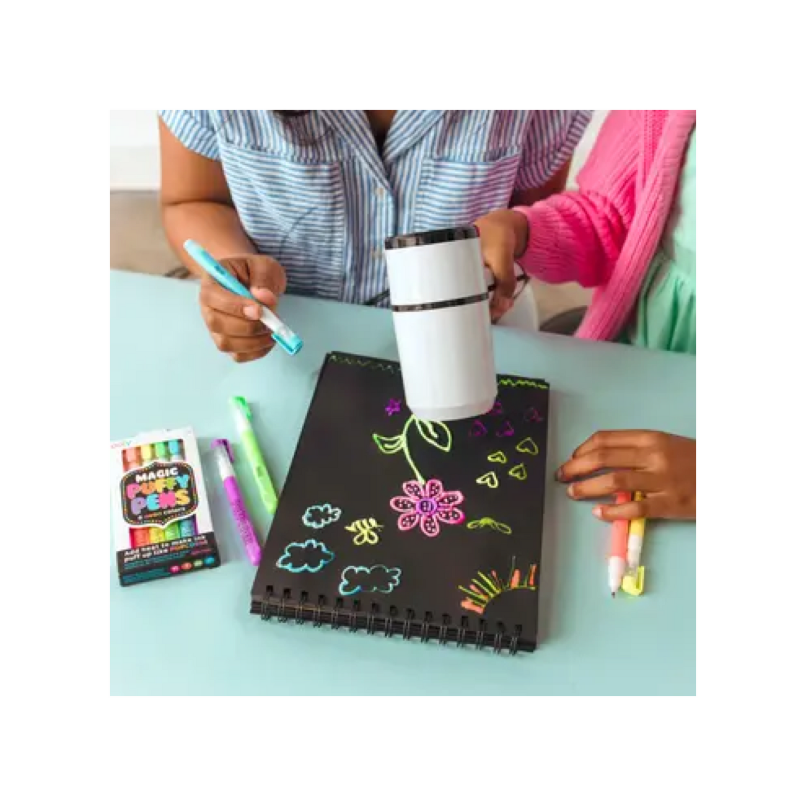 Magic Puffy Neon Pens