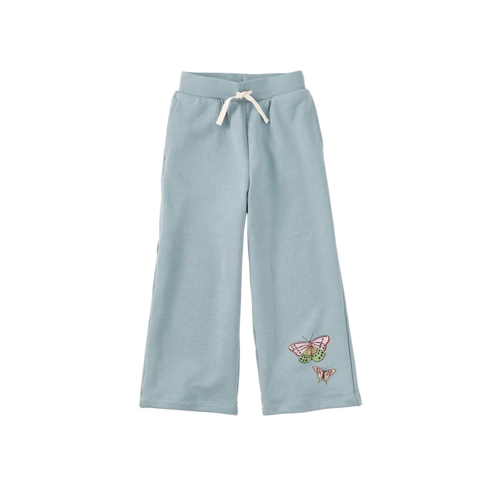 Wide Leg French Terry Butterfly Pants