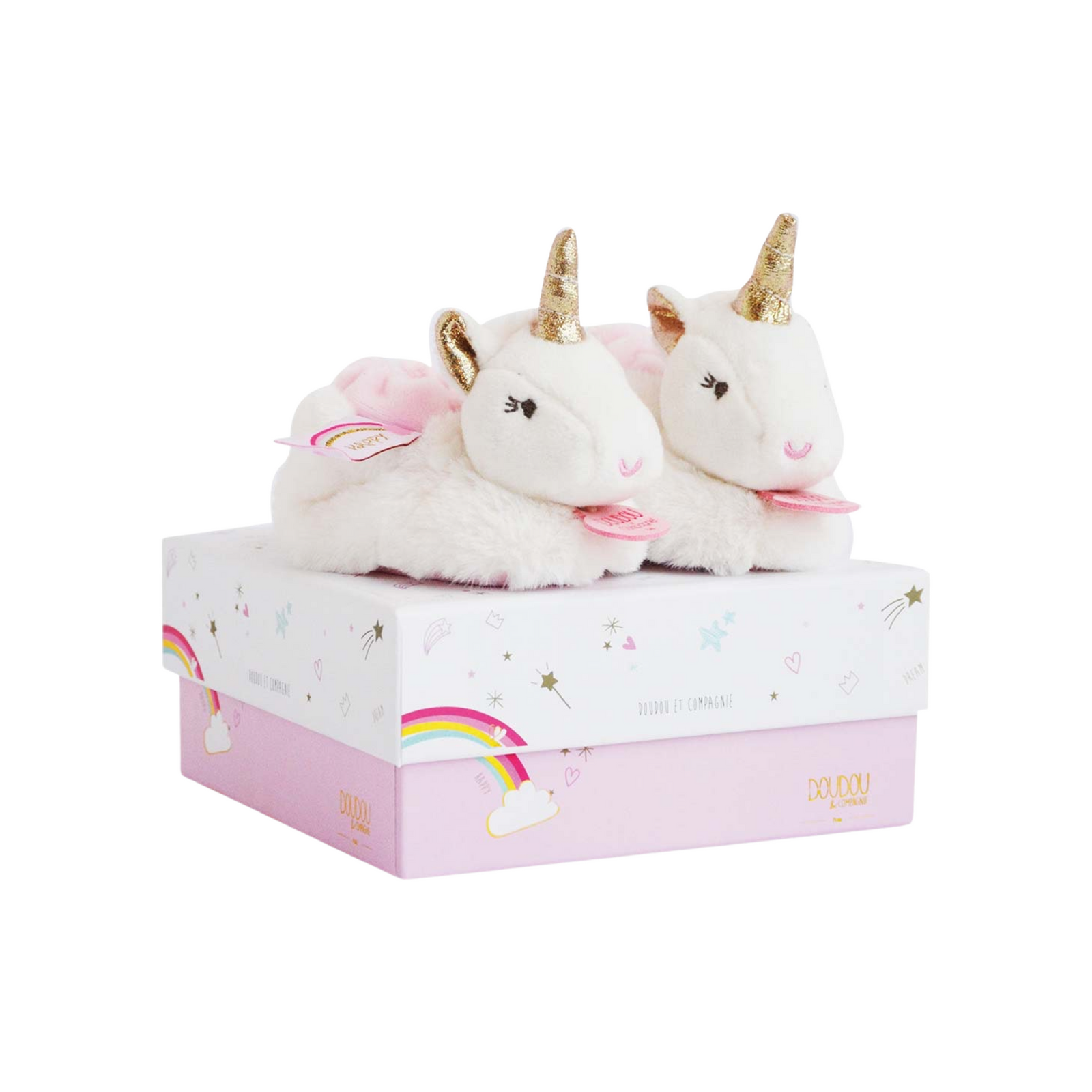 Unicorn Baby Booties W/Rattle