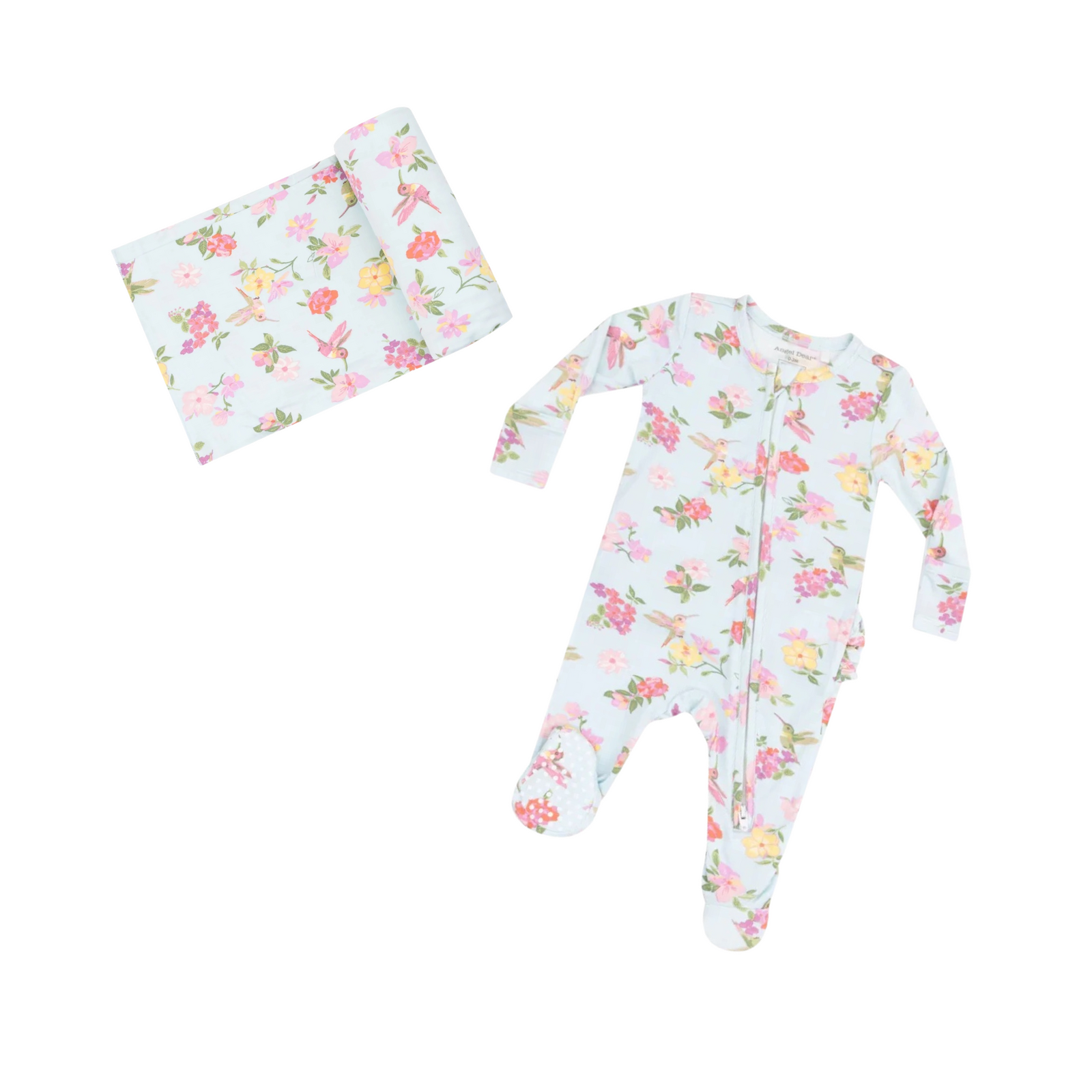 Cute Hummingbirds Swaddle Blanket
