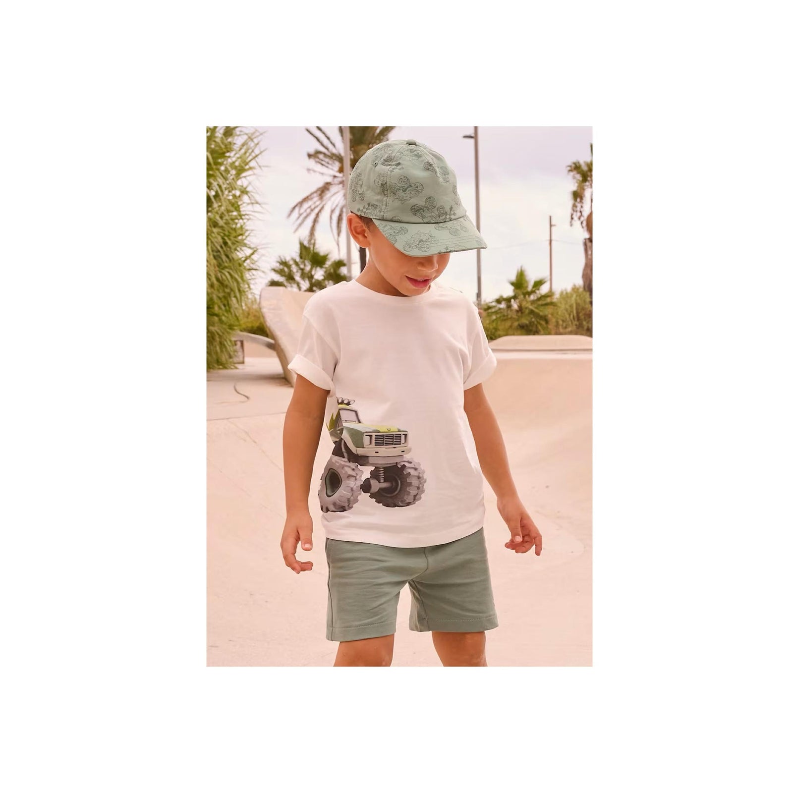 Boys’ Monster Truck Graphic 2-Piece T-Shirt & Short Set