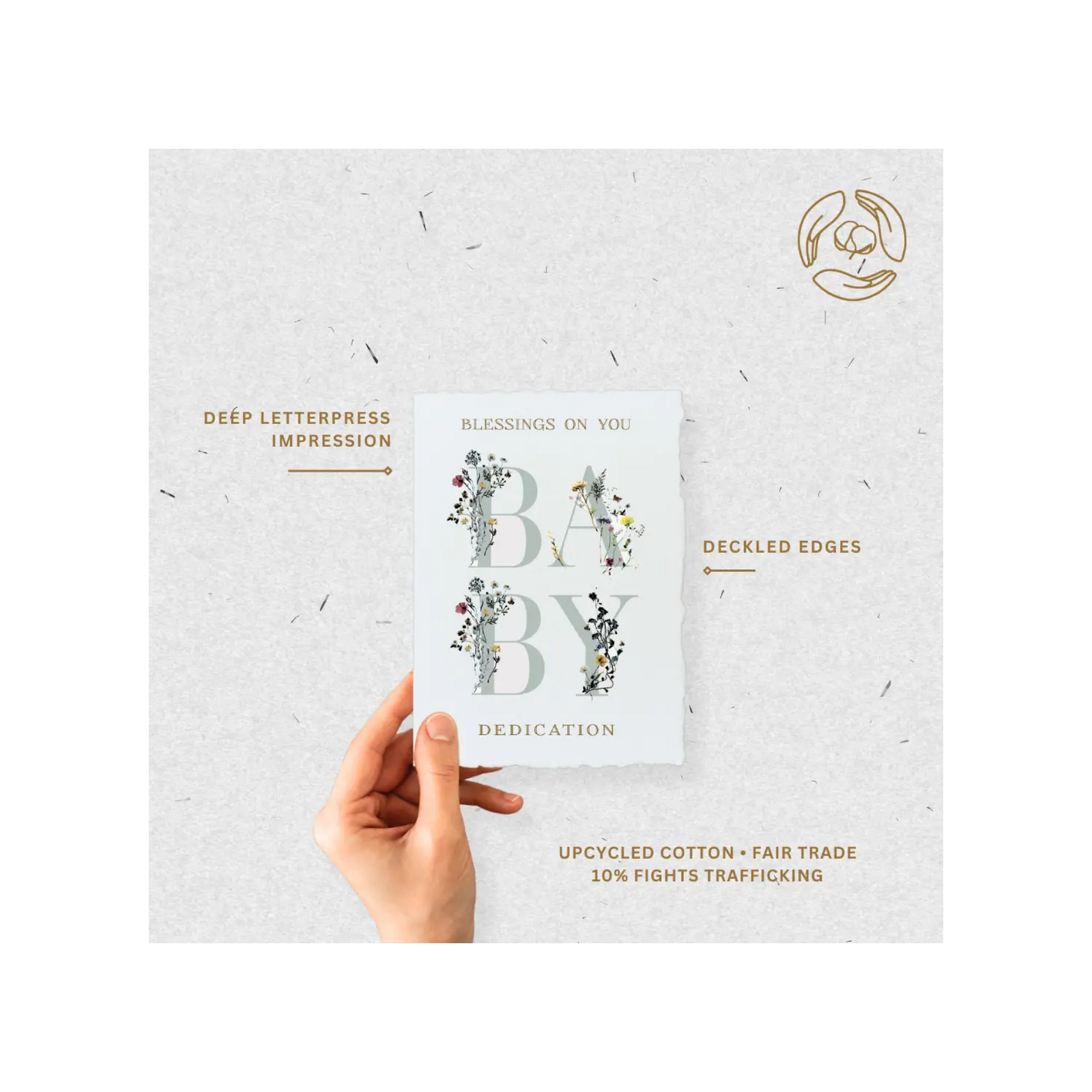 Blessing Baby Dedication Greeting Card