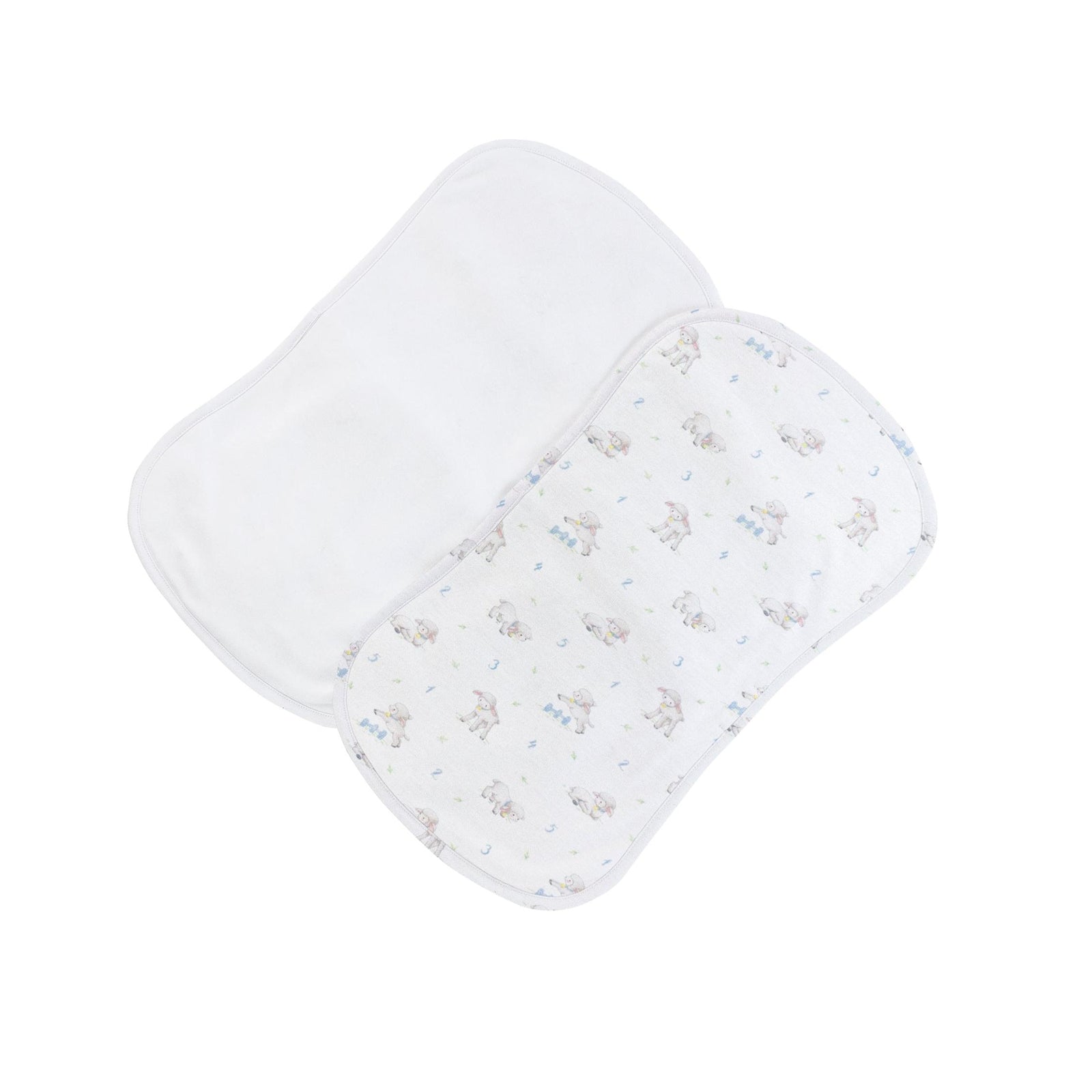 Printed Pima Cotton 2-Piece Burp Cloth Sets