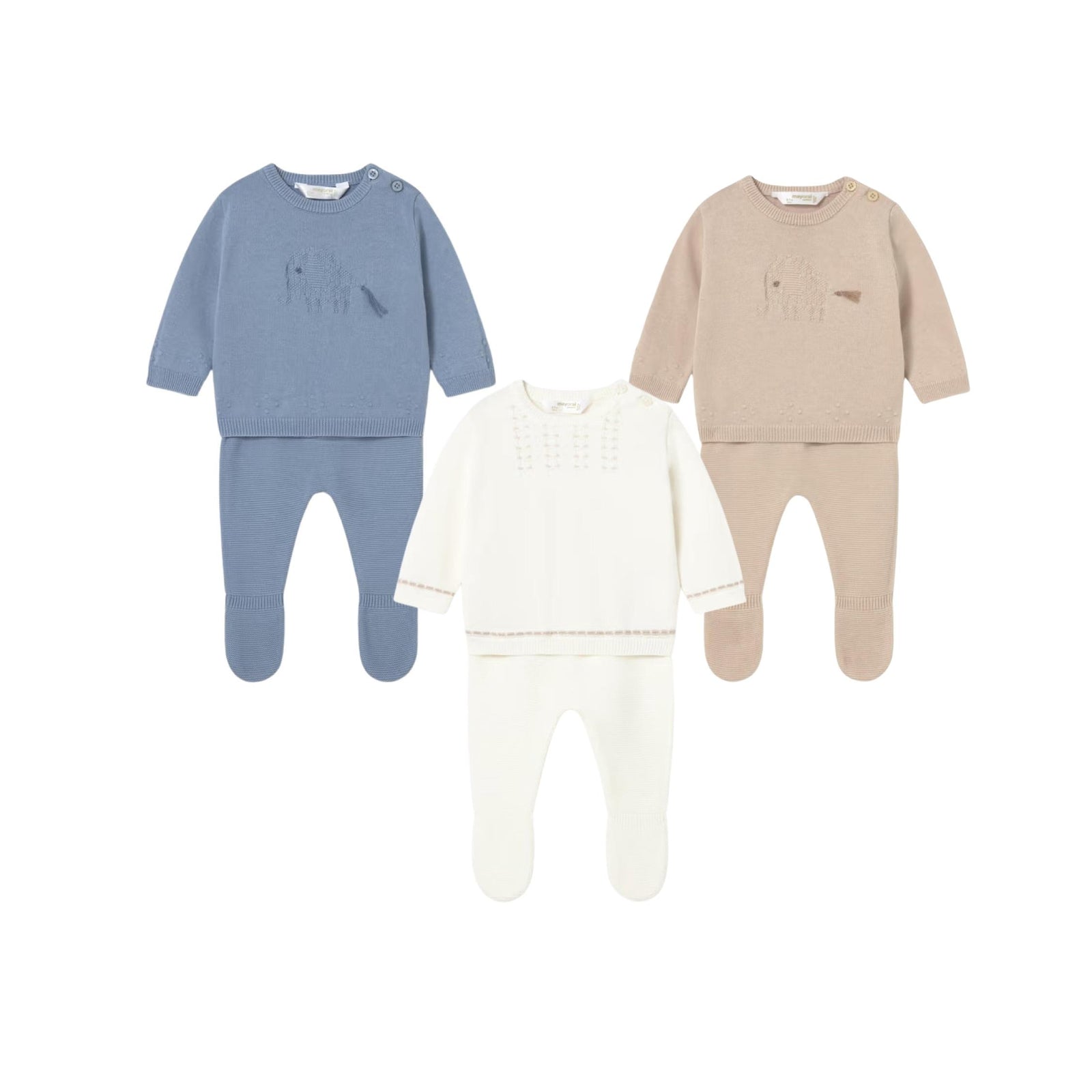 Newborn 2-Piece Knit Pant & Sweater Sets