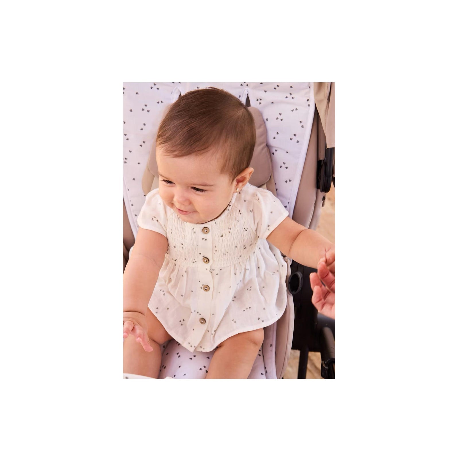 Baby Girl Tiny Hearts Dress with Bloomer