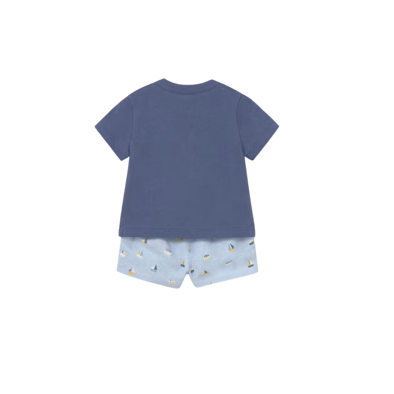 Baby Boy Sailboat Print Shorts and Polo Shirt Set