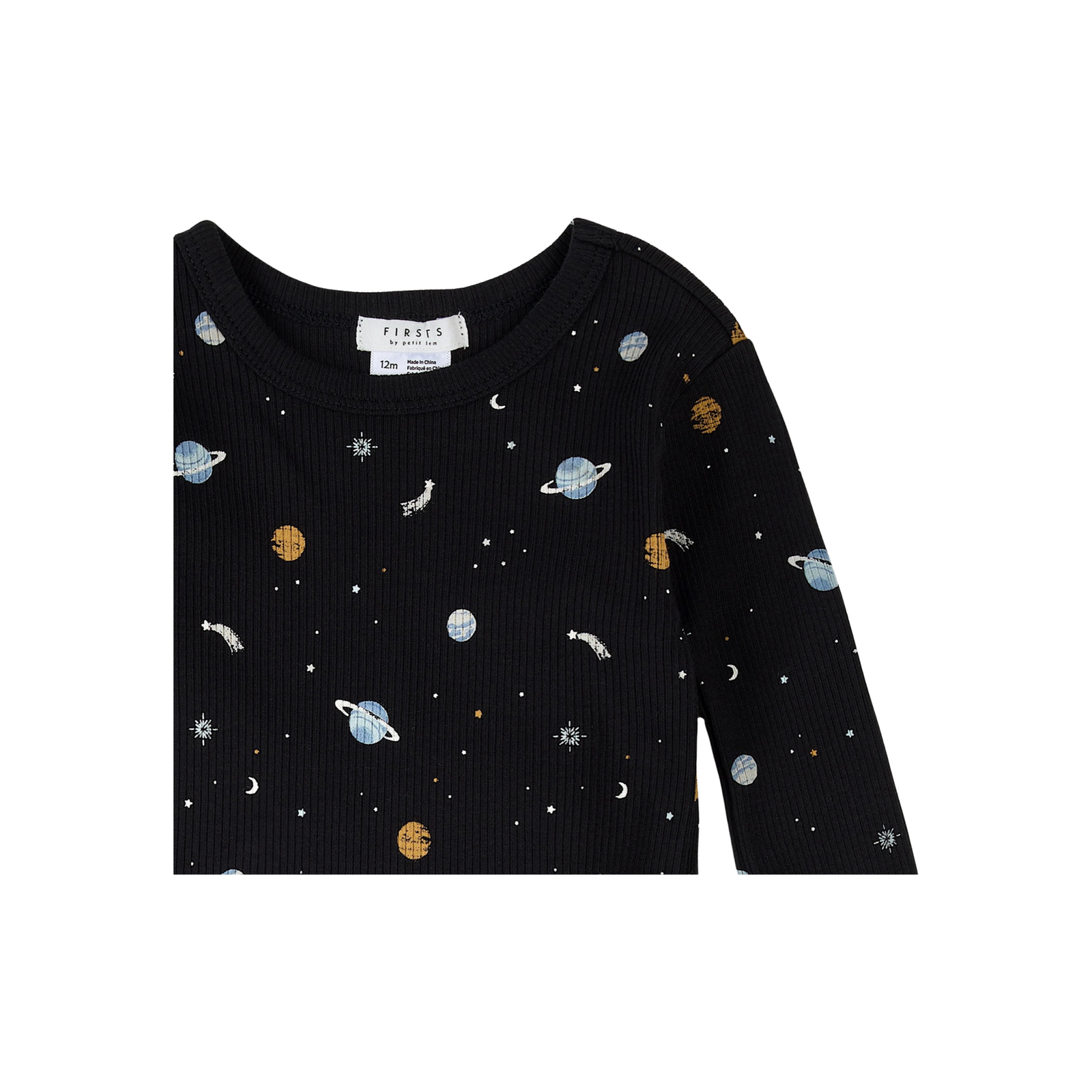 Galaxy Print Long Sleeve Pajama Set