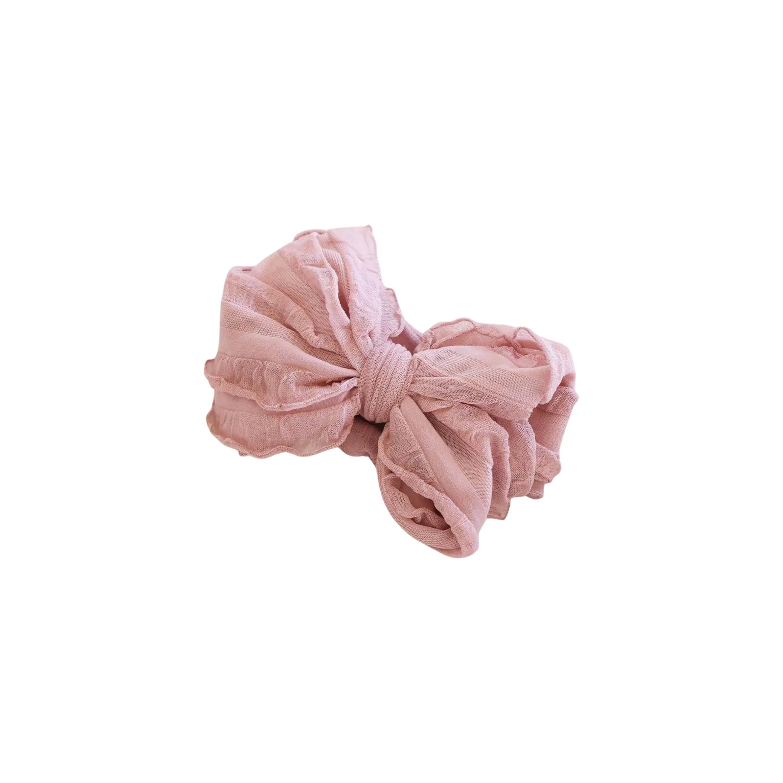 Large Ruffle Knit Bow