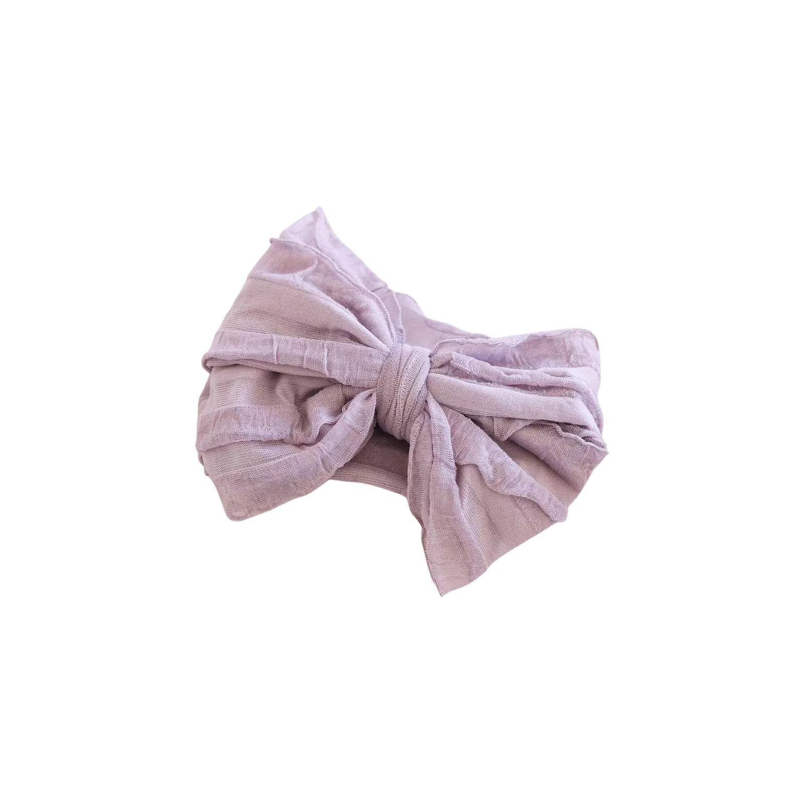 Large Ruffle Knit Bow