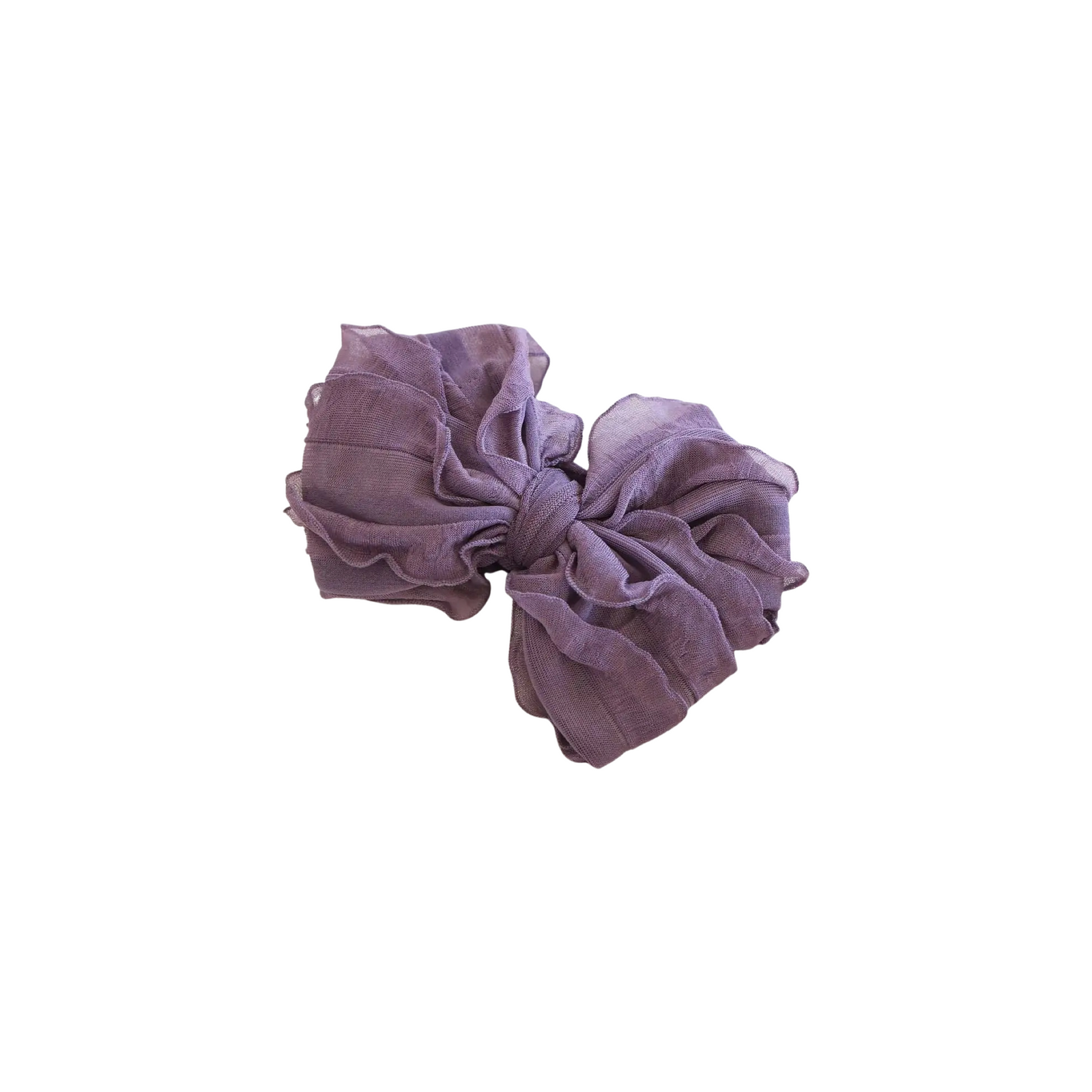 Large Ruffle Knit Bow