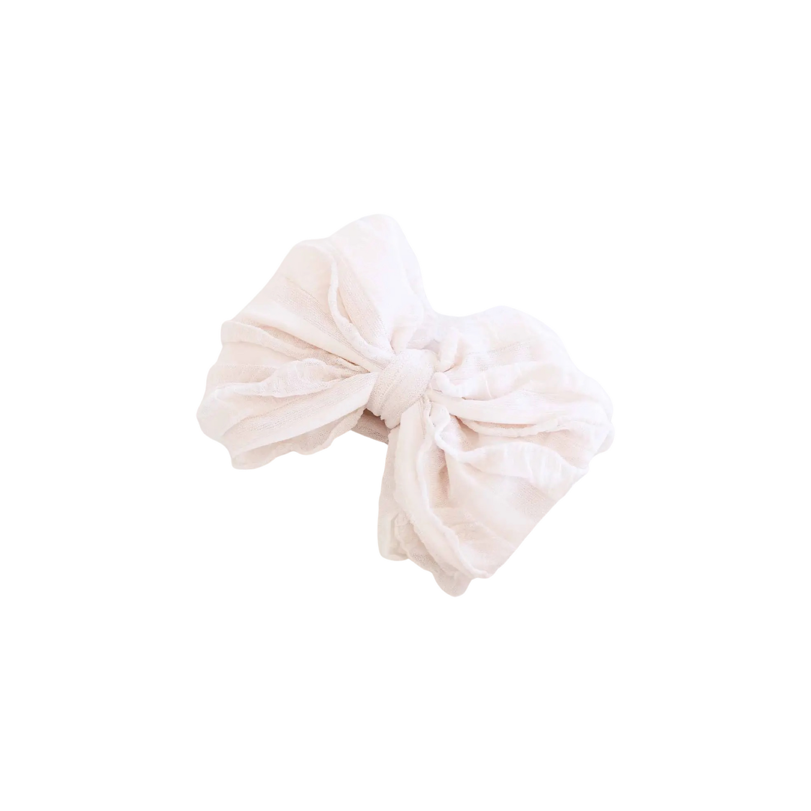 Large Ruffle Knit Bow