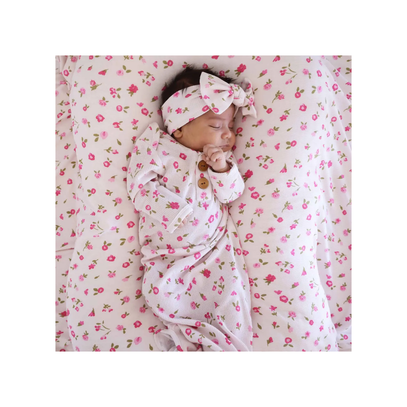 Penny’s Posies Bamboo Waffle Oversized Swaddle Blanket