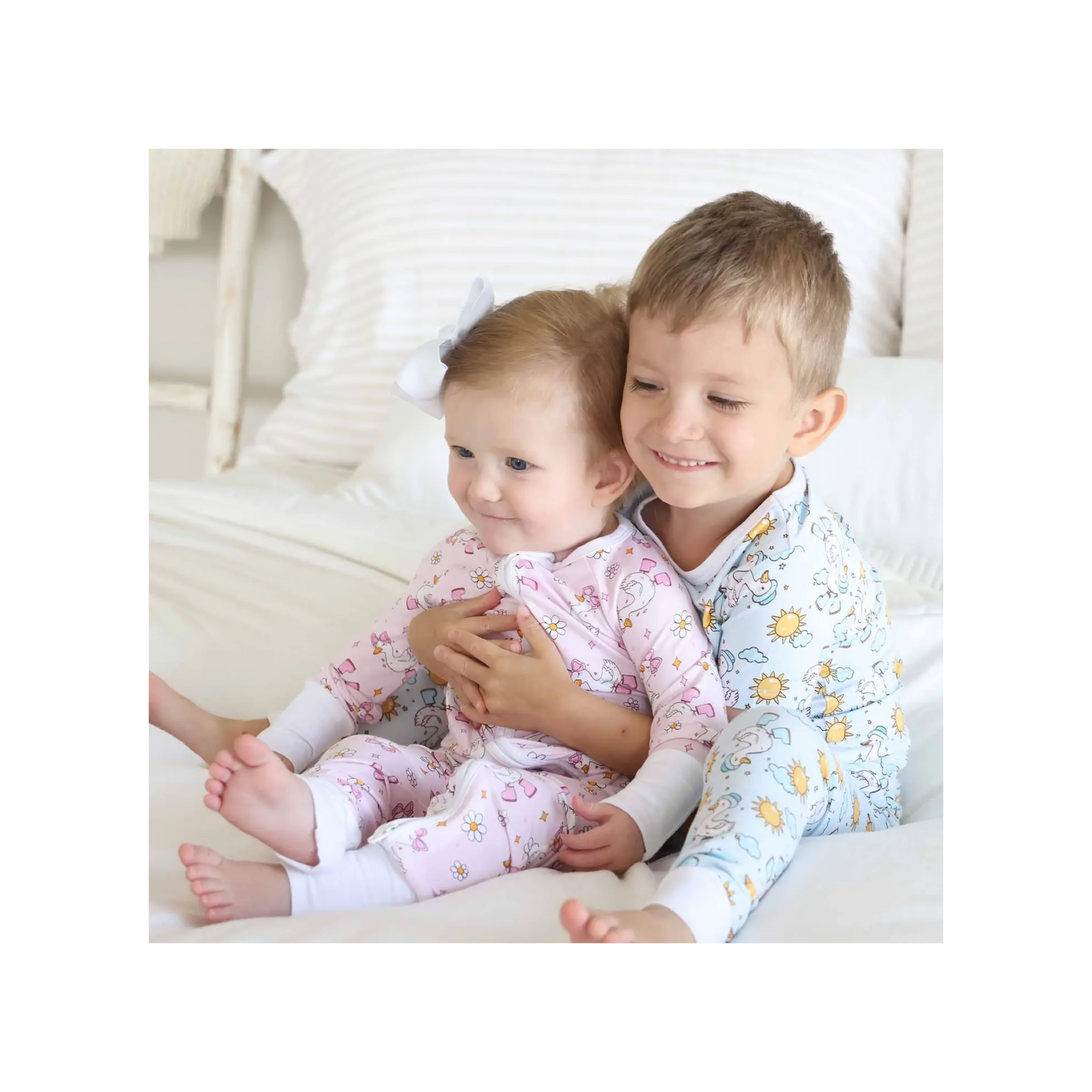 Silly Goose Convertible Zipper Romper Pink