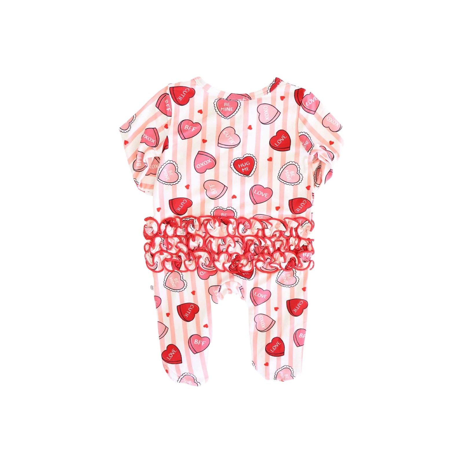 Sweet Like Candy Ruffle Zipper Footie